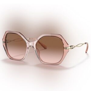COACH HC8315 (C3445)Gradient Transparent Peach Sunglasses Frames Only RX Lenses